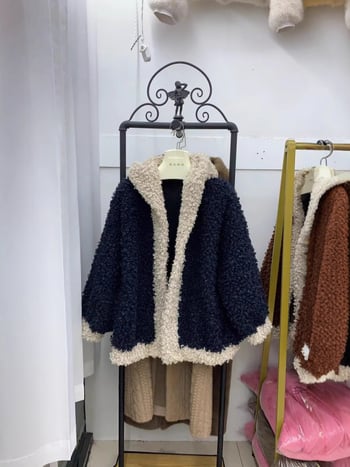 Ženski Teddy Bear kaput, srednje duljine, zimski stil, korejski dizajn, umjetno krzno, debeli pliš, plus veličina