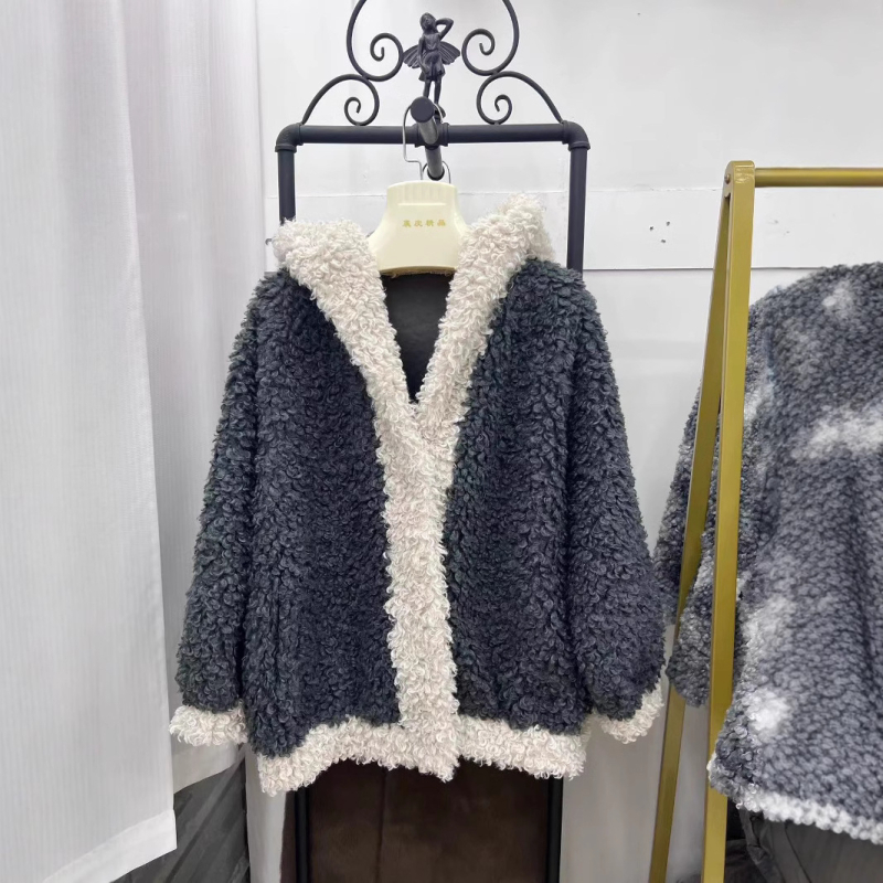 Ženski Teddy Bear kaput, srednje duljine, zimski stil, korejski dizajn, umjetno krzno, debeli pliš, plus veličina