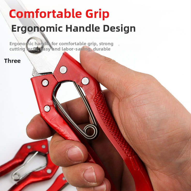 Vilnas šķēres, taisa galva, mangāna tērauds, kaltēts pārklājums, dārza instruments