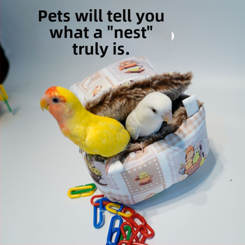 Ziemas putnu ligzdas hamaks - kokvilna, Dong wow zīmols, piemērots papagaiļiem un maziem mājdzīvniekiem