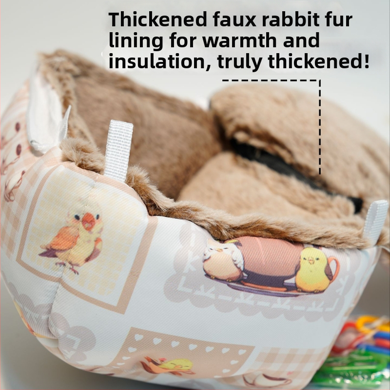 Ziemas putnu ligzdas hamaks - kokvilna, Dong wow zīmols, piemērots papagaiļiem un maziem mājdzīvniekiem