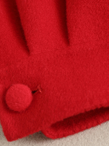 Ženski reverzibilni vuneni kaput, srednja duljina, ravni kroj, 95% vuna, ovratnik u stilu sakoa