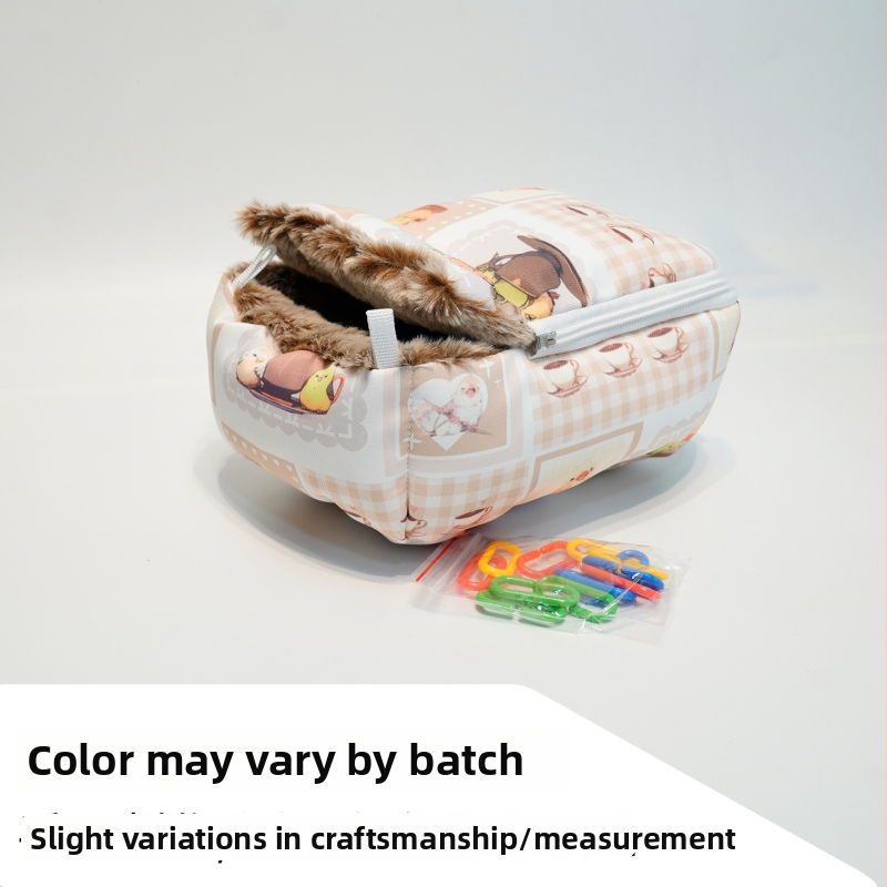 Dong wow Siltā kokvilnas hamakas ligzdiņa papagaiļiem un maziem mājdzīvniekiem, noņemams pakarināmais dizains