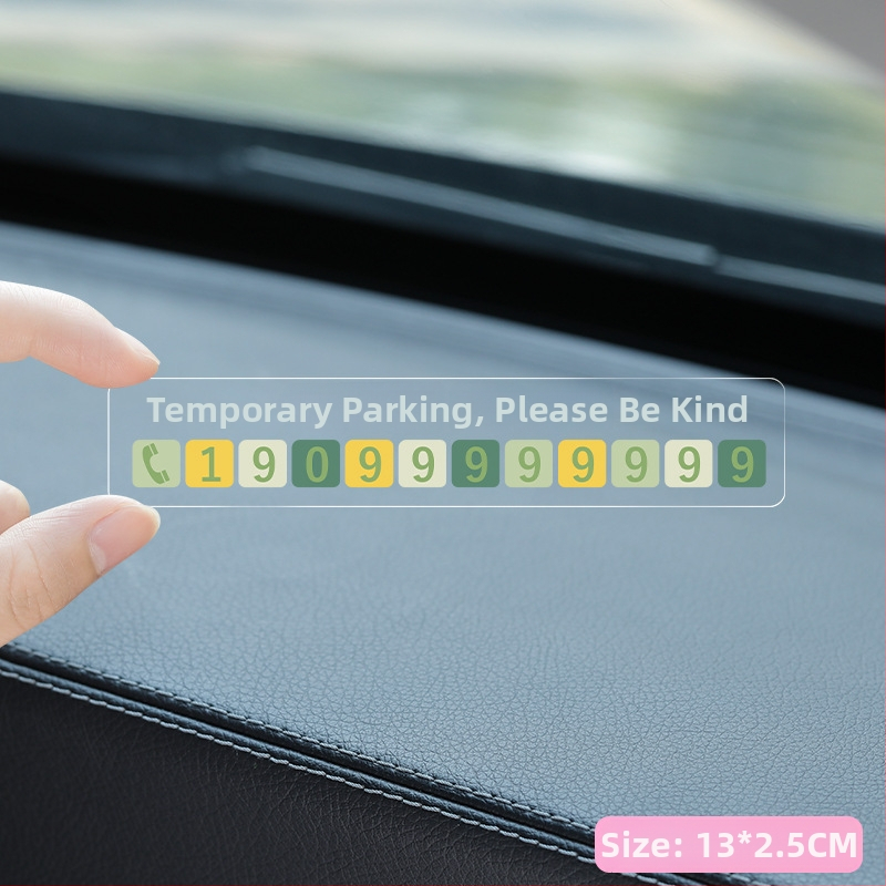 Pagaidu automa stāvēšanas plāksne (adsorbcijas tips), plastmasa, pielāgojama ar logotipa drukāšanu — Yiju