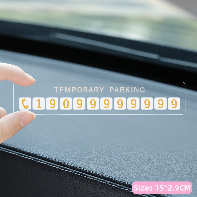 Pagaidu automa stāvēšanas plāksne (adsorbcijas tips), plastmasa, pielāgojama ar logotipa drukāšanu — Yiju