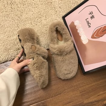 Dámske loafers s kožušinovou výstelkou, okrúhla špička, vrchný materiál Super fiber, EVA stielka