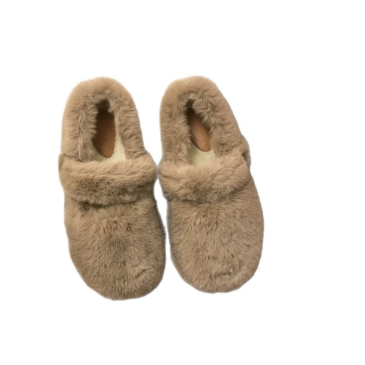 Dámske loafers s kožušinovou výstelkou, okrúhla špička, vrchný materiál Super fiber, EVA stielka