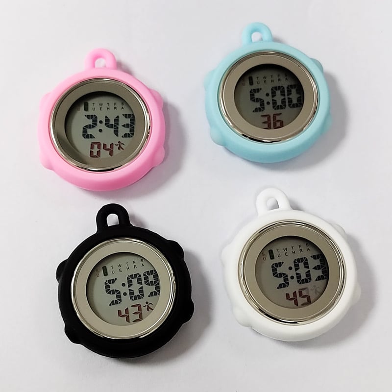 Електронен часовник с аларма, подсветка, седмичен календар, електронно движение, силиконов ремък