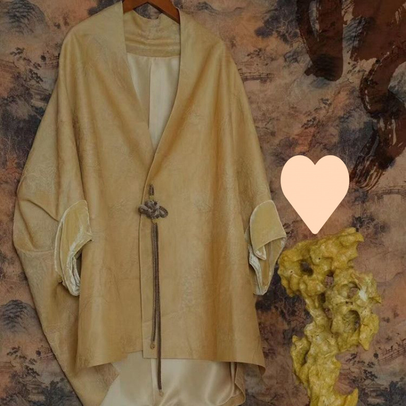 Ženski set od baršunaste haljine s trakama u novom kineskom stilu – jesen moda, elegantna atmosfera