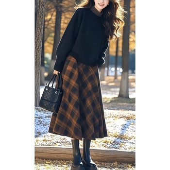 Женски костюм с пола, урбан стил, дълги ръкави с Flutter, материя вискоза/полиестер, без нужда от гладене