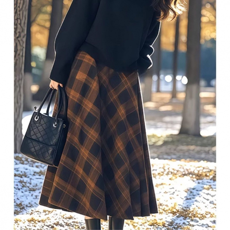 Женски костюм с пола, урбан стил, дълги ръкави с Flutter, материя вискоза/полиестер, без нужда от гладене