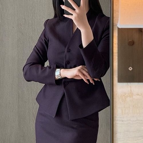 Sieviešu Chenille kostīms-kleita formālām reizēm, ragveida piedurknes, garas piedurknes, midi kleita, spandeksa saturs 90-95%