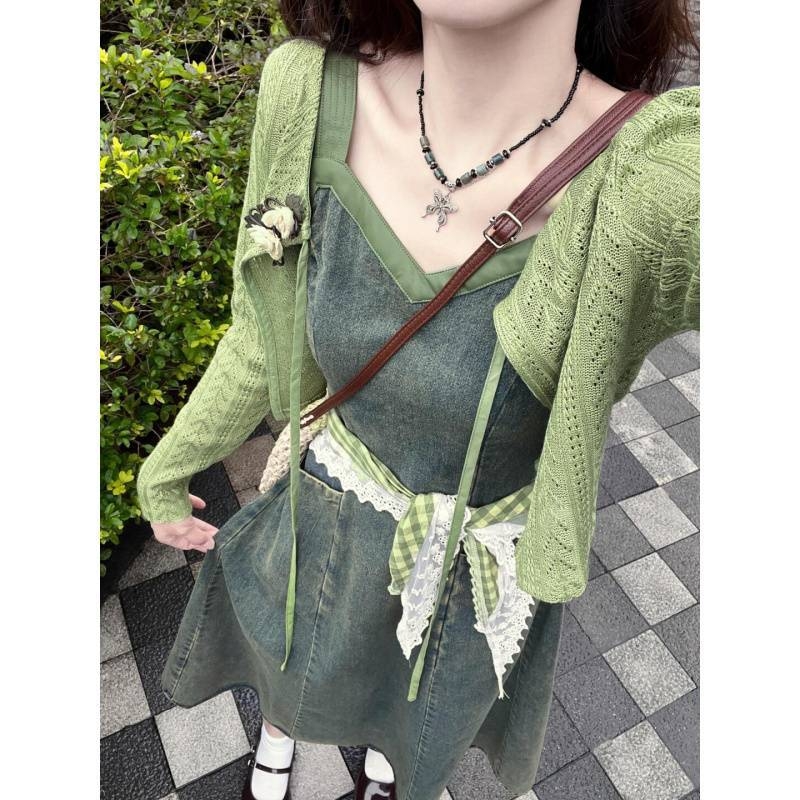 Двоен комплект: полиестерен костюм за жени с дълга пола и дълги ръкави, урбан стил