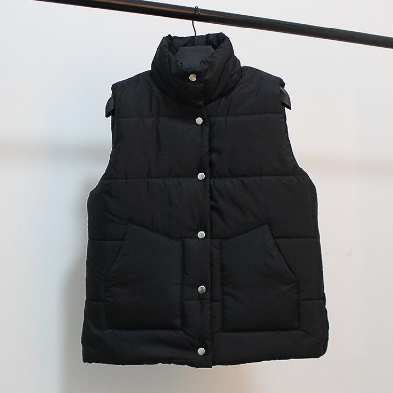 Uska ženski prsluk s halter-neck izrezom, pamuk-nylon tkanina, poliester punilo, zatvarač sprijeda
