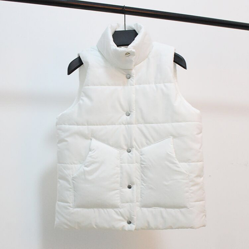 Uska ženski prsluk s halter-neck izrezom, pamuk-nylon tkanina, poliester punilo, zatvarač sprijeda