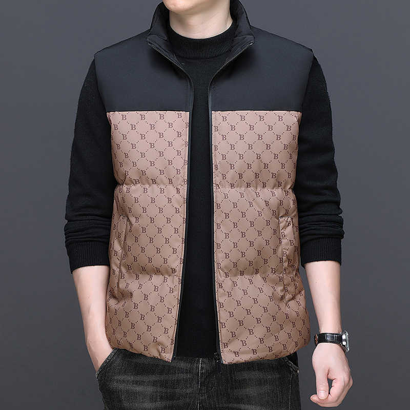 Vesta bez rukava u dvostrukom stilu, stojeći ovratnik, Chenille tkanina, Spandex <30%, jesen 2025