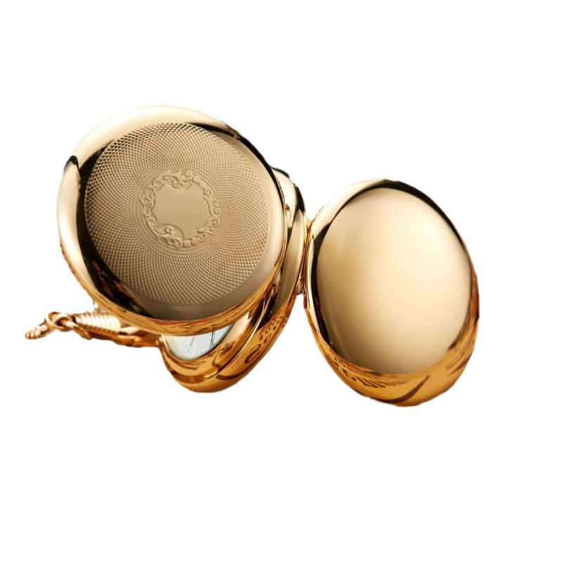 Pocket watch s lancem, kvarcni pogon, okrugli brojčanik 43 mm, debljina 10 mm, kućište od legure, kaiš od legure, funkcija Svjetsko vrijeme