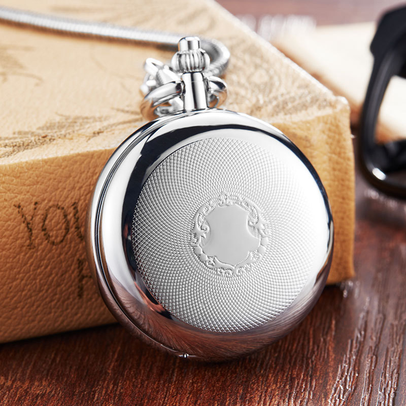 Pocket watch s lancem, kvarcni pogon, okrugli brojčanik 43 mm, debljina 10 mm, kućište od legure, kaiš od legure, funkcija Svjetsko vrijeme