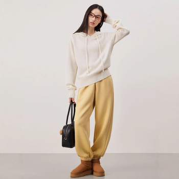 Női pamut haremszabadidőnadrág, elegáns ingázó stílus, 59,2% pamut, téli 2025 kiadás