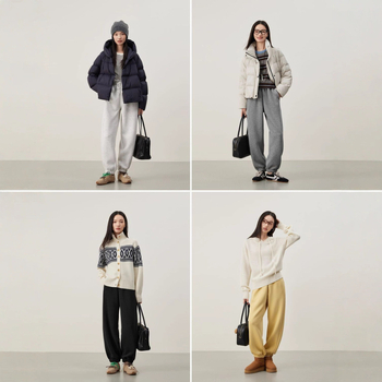 Női pamut haremszabadidőnadrág, elegáns ingázó stílus, 59,2% pamut, téli 2025 kiadás