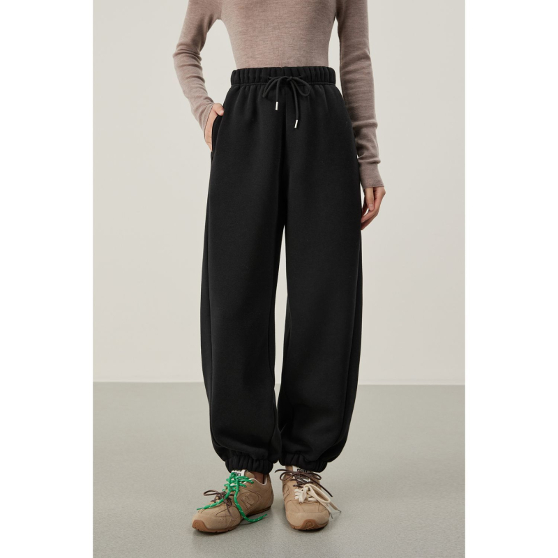 Női pamut haremszabadidőnadrág, elegáns ingázó stílus, 59,2% pamut, téli 2025 kiadás