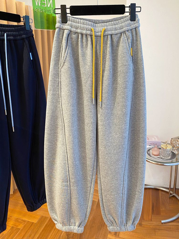 Casual ženske široke hlače od vunenog materijala, duljina 9/10