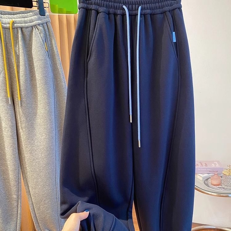 Casual ženske široke hlače od vunenog materijala, duljina 9/10