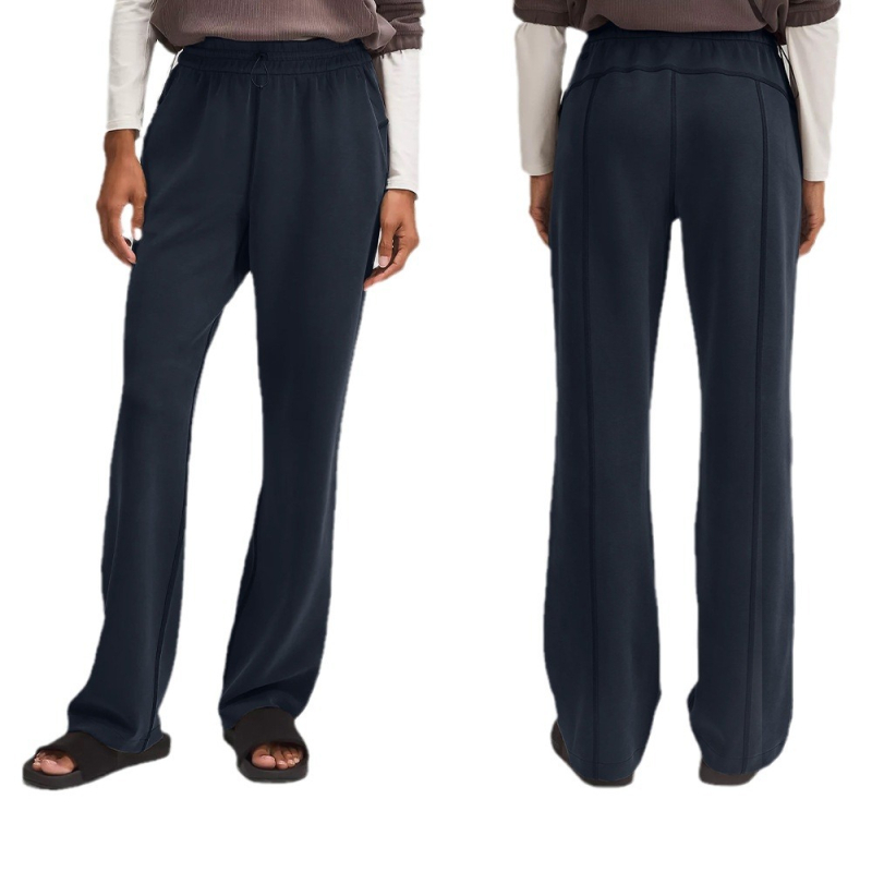 Pantaloni femei Slim-Fit cu talie medie – uscare rapidă, 80% nylon, amestec de bumbac, relaxare și sport