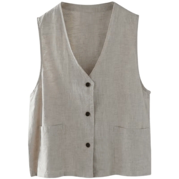 Vesta - Regular Zen stil, halter ovratnik, proljeće 2025, glavna tkanina 90-95% pamuk