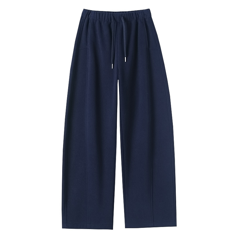 Dámske nohavice s fleecovou podšívkou, vysoký pás, široké nohavice, zimná hrubšia látka, zmes polyester-viskozy 2780-5