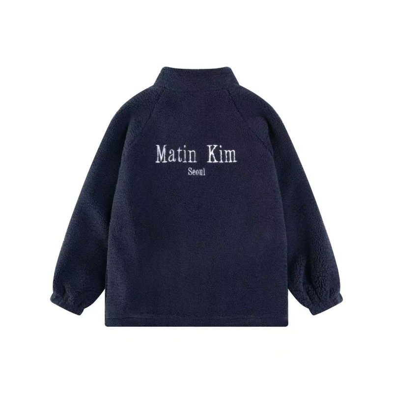 Matin Kim Ženska fleec jakna polarni, slobodan kroj, zatvarač, stojeći ovratnik, korejski stil, jesen-zima