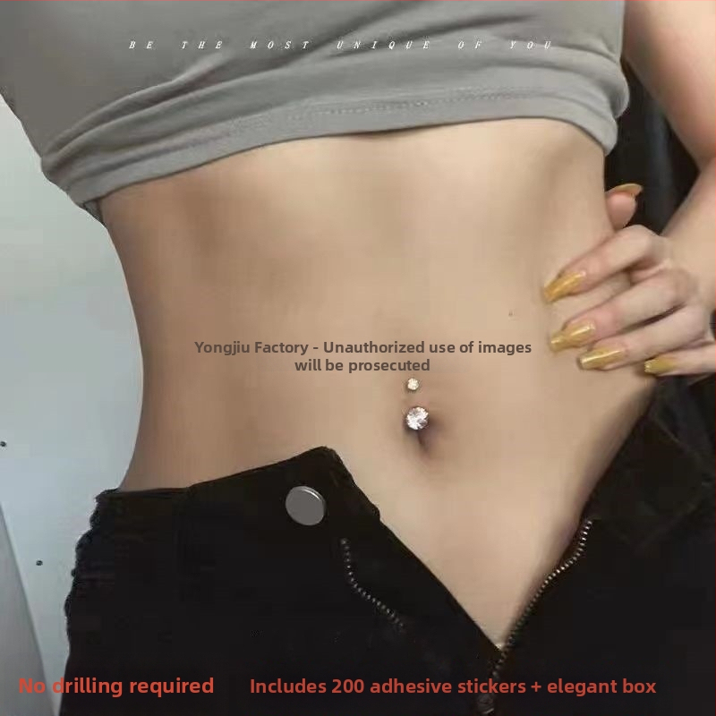 Prsteň do pupka, unisex, individuálne balené, leto 2021, šperky do pupka