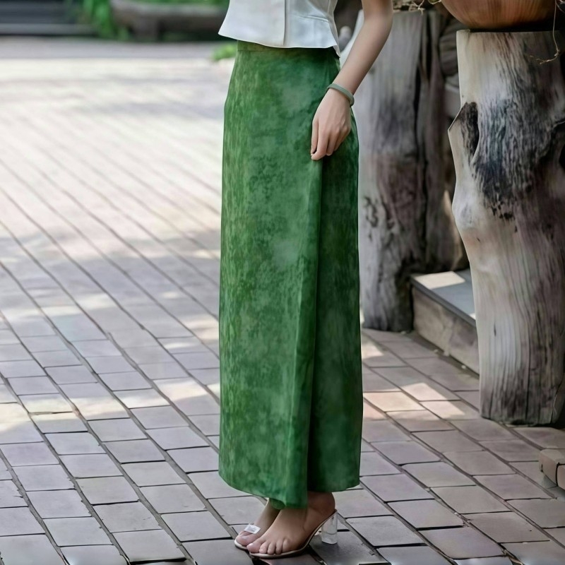 Dai stil tea haljina Xia ti, chenille tkanina, glavni sastav elastan, udio glavne tkanine ispod 30%, s etiketom