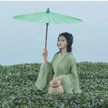 Hanfu top – inspiriran Wei Jin, elegantan starinski stil, šifon s elastanom, premazna izrada, ljeto 2023
