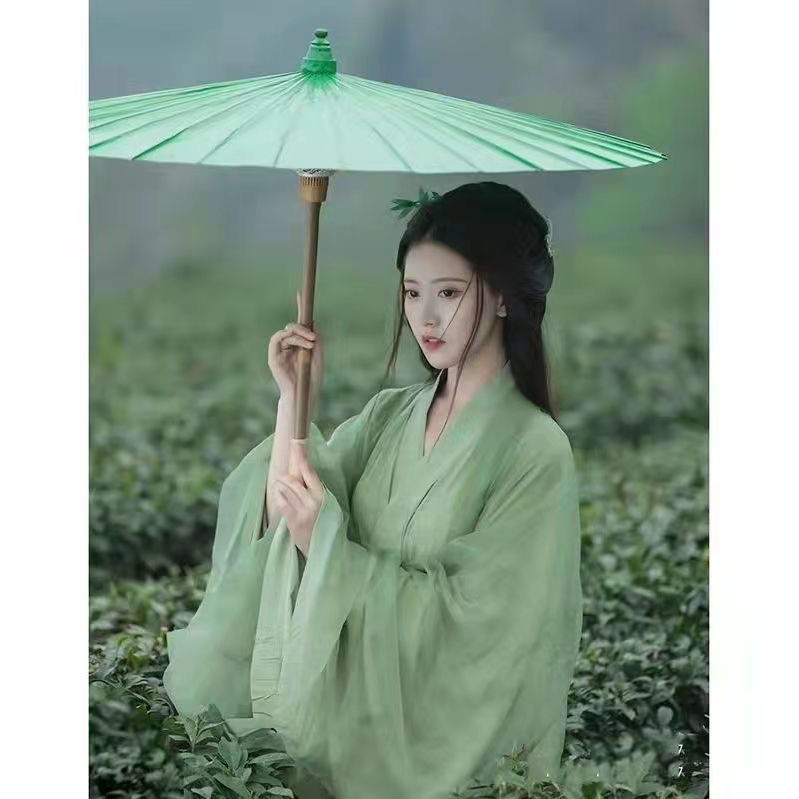 Hanfu top – inspiriran Wei Jin, elegantan starinski stil, šifon s elastanom, premazna izrada, ljeto 2023