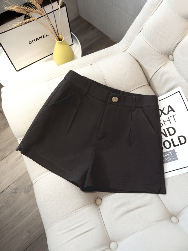 Γυναικεία χαλαρά παντελόνια με φαρδιά γραμμή, υψηλή μέση, μήκος τριών τετάρτων, ύφασμα από acetate fiber 90–95%