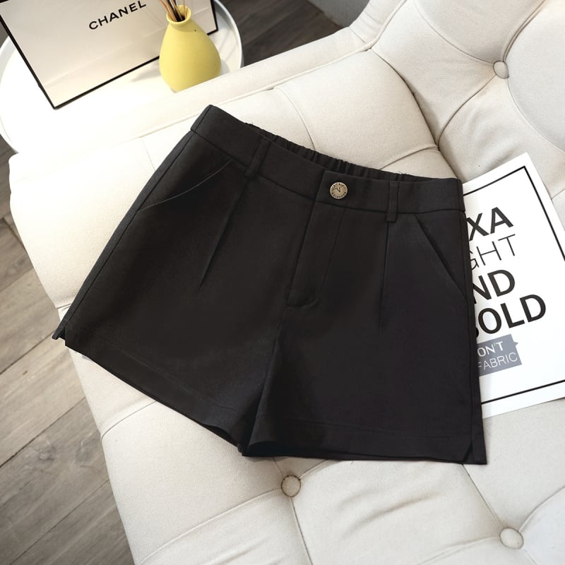 Γυναικεία χαλαρά παντελόνια με φαρδιά γραμμή, υψηλή μέση, μήκος τριών τετάρτων, ύφασμα από acetate fiber 90–95%