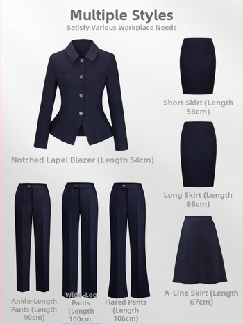 Sieviešu profesionālais divdaļīgais kostīms mācību intervijām – slaida garā kleita ar žaketi, poliestera un kokvilnas maisījums, garas piedurknes