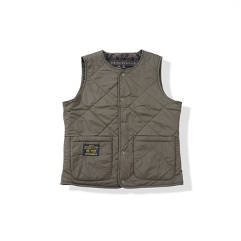 Okonkwo medvilnine užpildyta kviltinė liemenė, abipusė su Jacquard raštu Indijos totemas, pagrindinis audinys poliesteris, pamušalas medvilnė