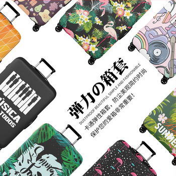 Noble birth bagažo dangtis – 56–75L, poliesteris, atsparus dėvėjimui, įdėklas poliesterio-spandekso, peizažo raštas, miesto minimalistinis stilius