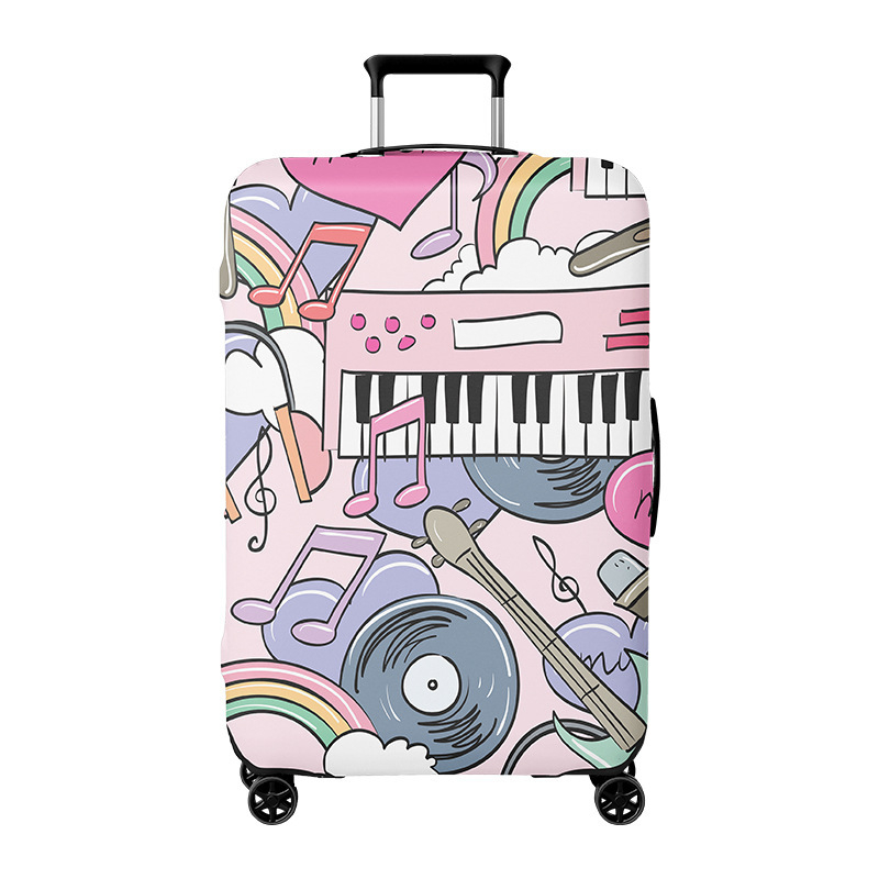 Noble birth bagažo dangtis – 56–75L, poliesteris, atsparus dėvėjimui, įdėklas poliesterio-spandekso, peizažo raštas, miesto minimalistinis stilius