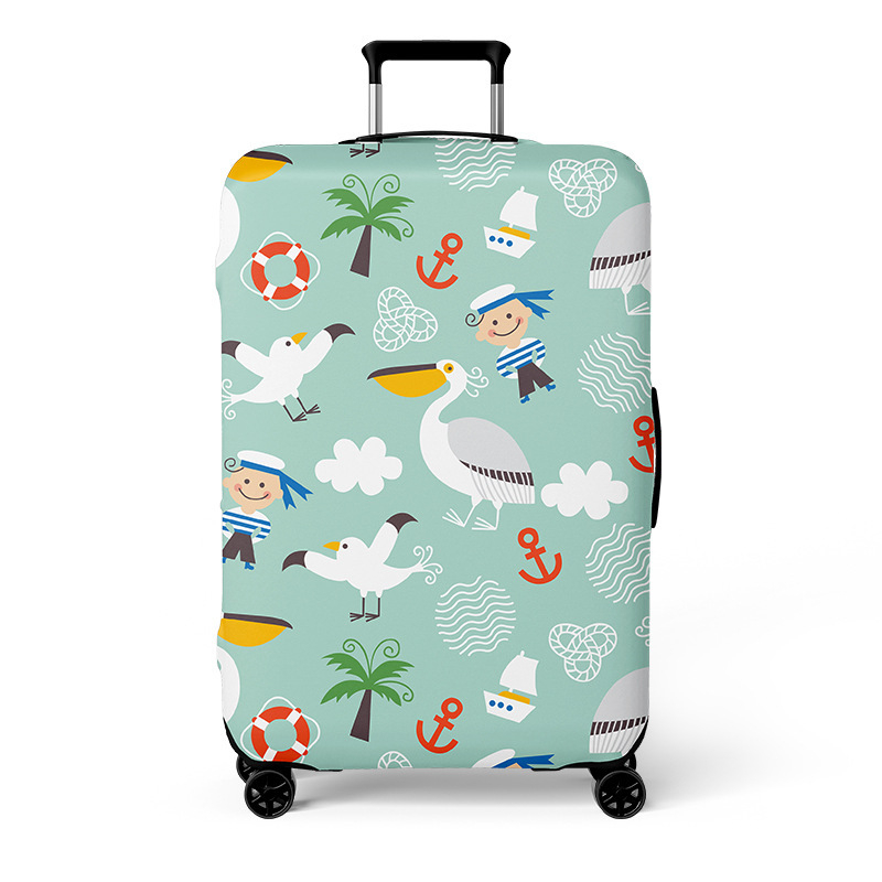 Noble birth bagažo dangtis – 56–75L, poliesteris, atsparus dėvėjimui, įdėklas poliesterio-spandekso, peizažo raštas, miesto minimalistinis stilius