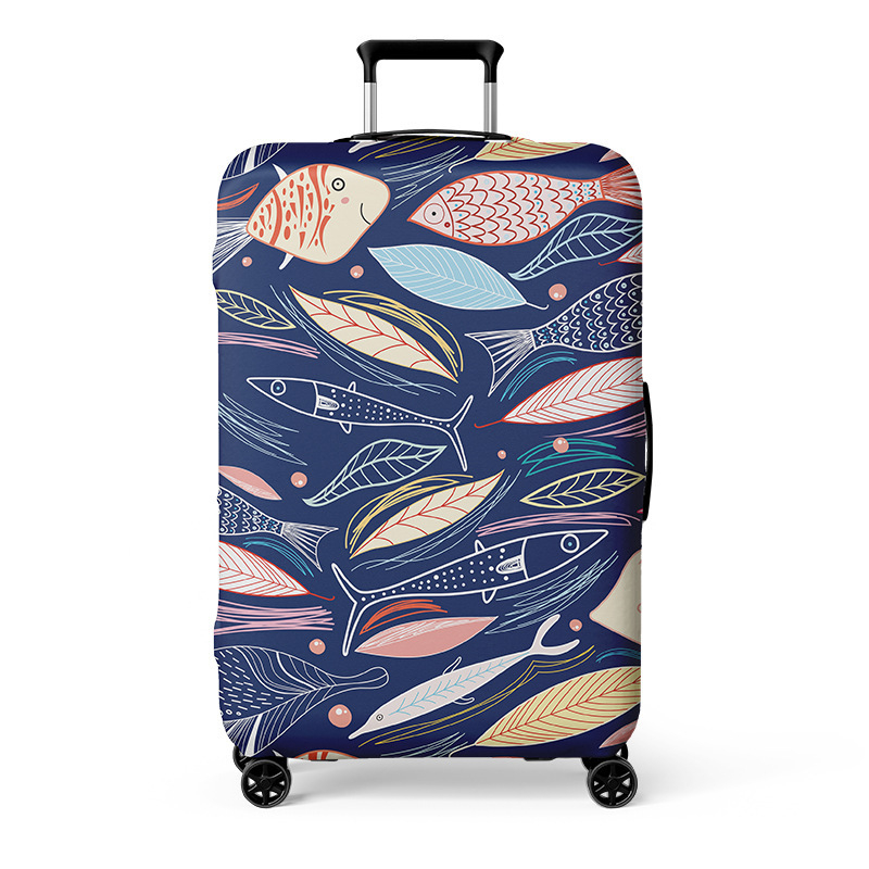 Noble birth bagažo dangtis – 56–75L, poliesteris, atsparus dėvėjimui, įdėklas poliesterio-spandekso, peizažo raštas, miesto minimalistinis stilius