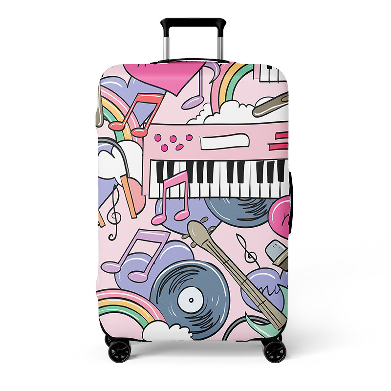 Noble birth bagažo dangtis – 56–75L, poliesteris, atsparus dėvėjimui, įdėklas poliesterio-spandekso, peizažo raštas, miesto minimalistinis stilius