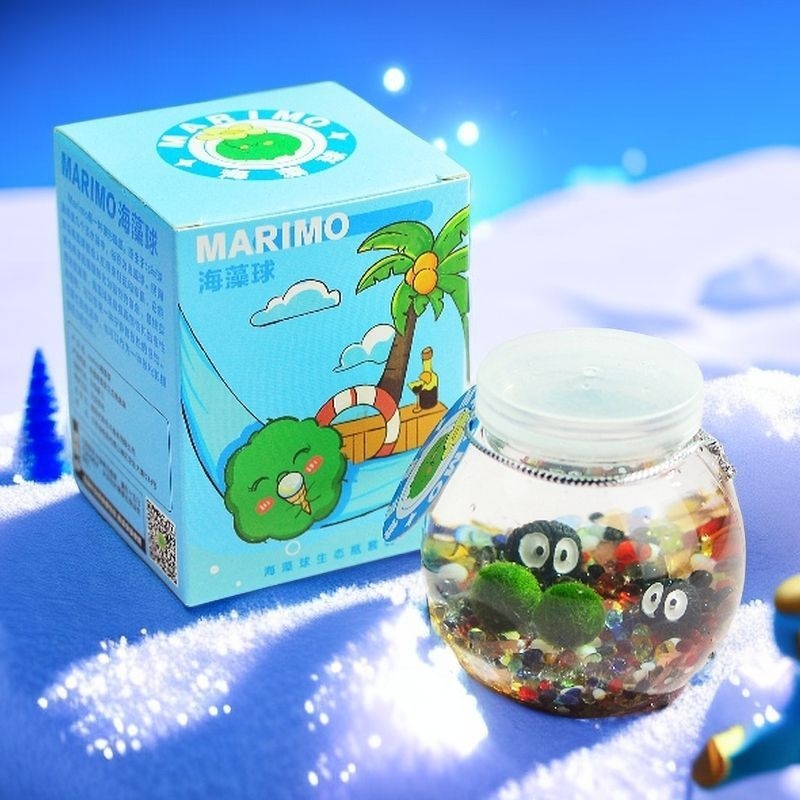 Marimo Ekoloģiskā Pudele – Mini Ainava Uz Rakstāmgaldu Hidroponisko Augu komplekts (Dāvana) (Materiāls: Plastika; Forma: Karikatūra; Pielāgojams; Iepakojums iekļauts; Dāvana gatava)
