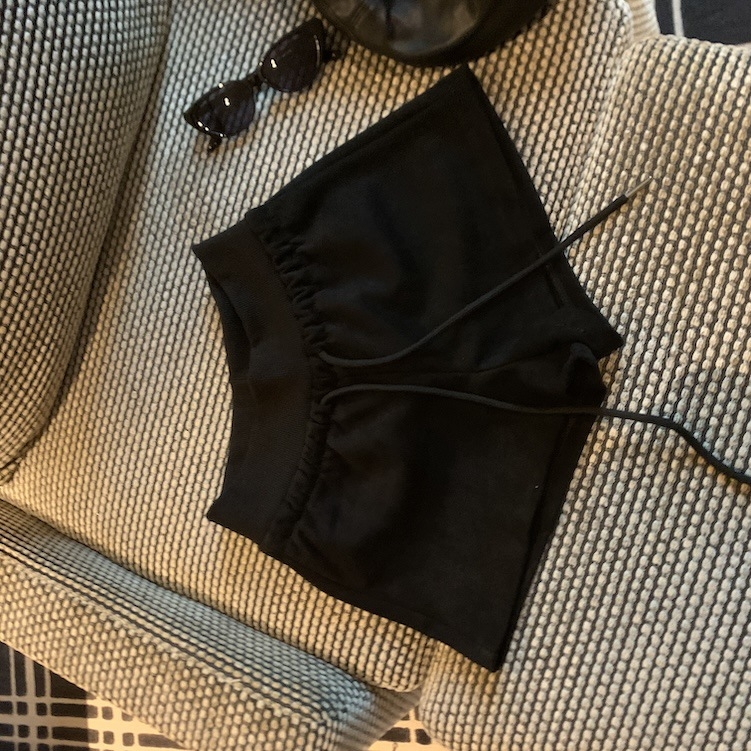 Šorts Buckskin Velvet, visokog struka, duljina 3/4, poliester tkanina, elegantan gradski stil