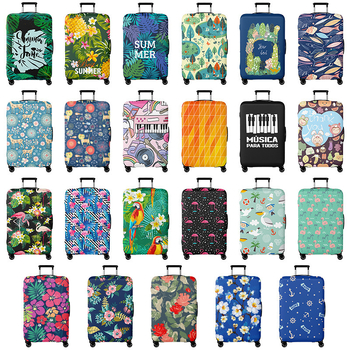 Elastické puzdro na kufor, kapacita 56-75L, polyester, odolný voči opotrebeniu, vzor krajina, mestský minimalistický štýl