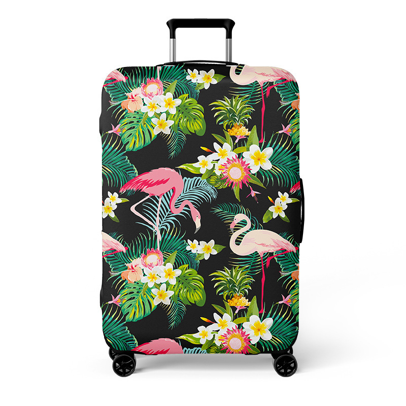 Elastické puzdro na kufor, kapacita 56-75L, polyester, odolný voči opotrebeniu, vzor krajina, mestský minimalistický štýl