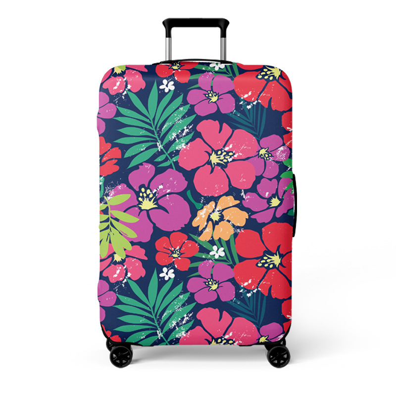 Elastické puzdro na kufor, kapacita 56-75L, polyester, odolný voči opotrebeniu, vzor krajina, mestský minimalistický štýl