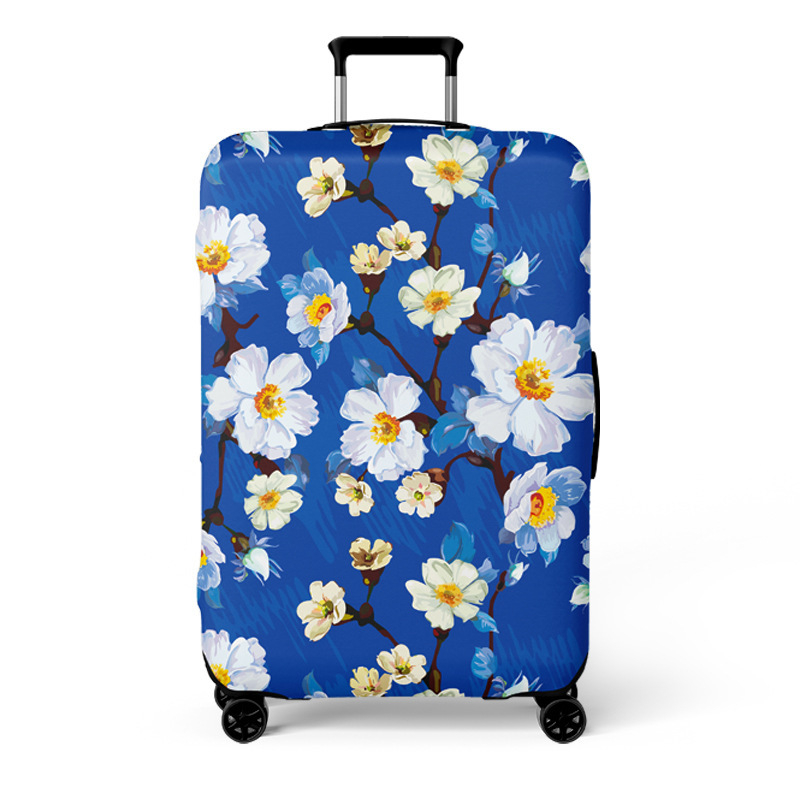 Elastické puzdro na kufor, kapacita 56-75L, polyester, odolný voči opotrebeniu, vzor krajina, mestský minimalistický štýl